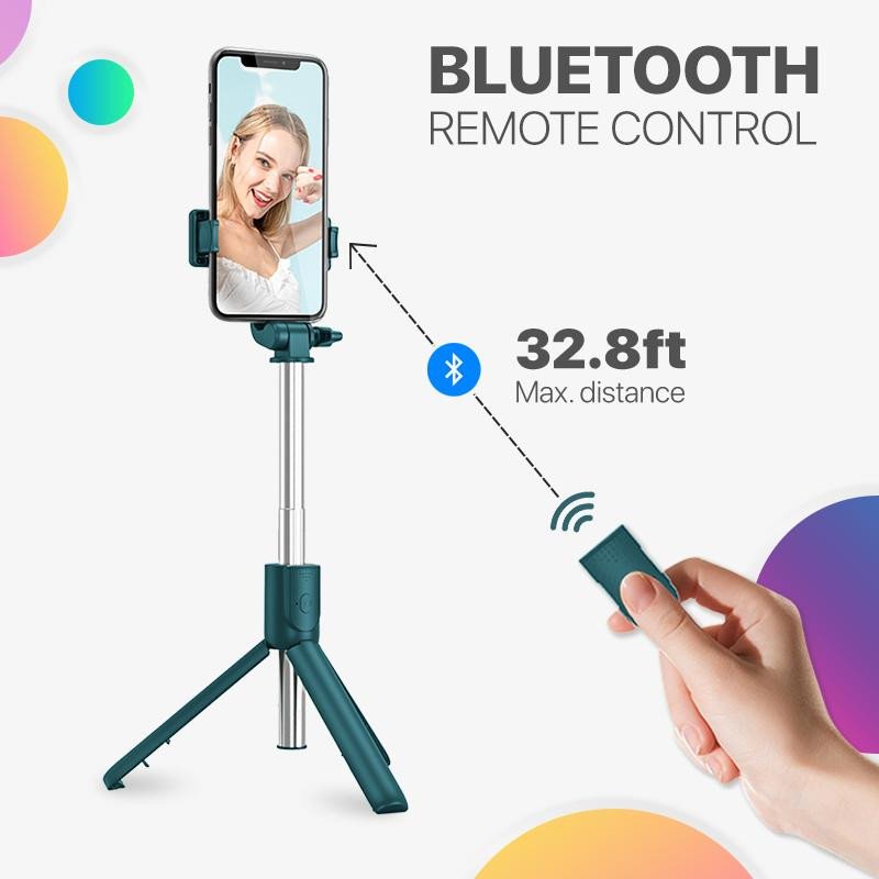 Photionic™ Perche à selfie Bluetooth multifonctionnelle extensible