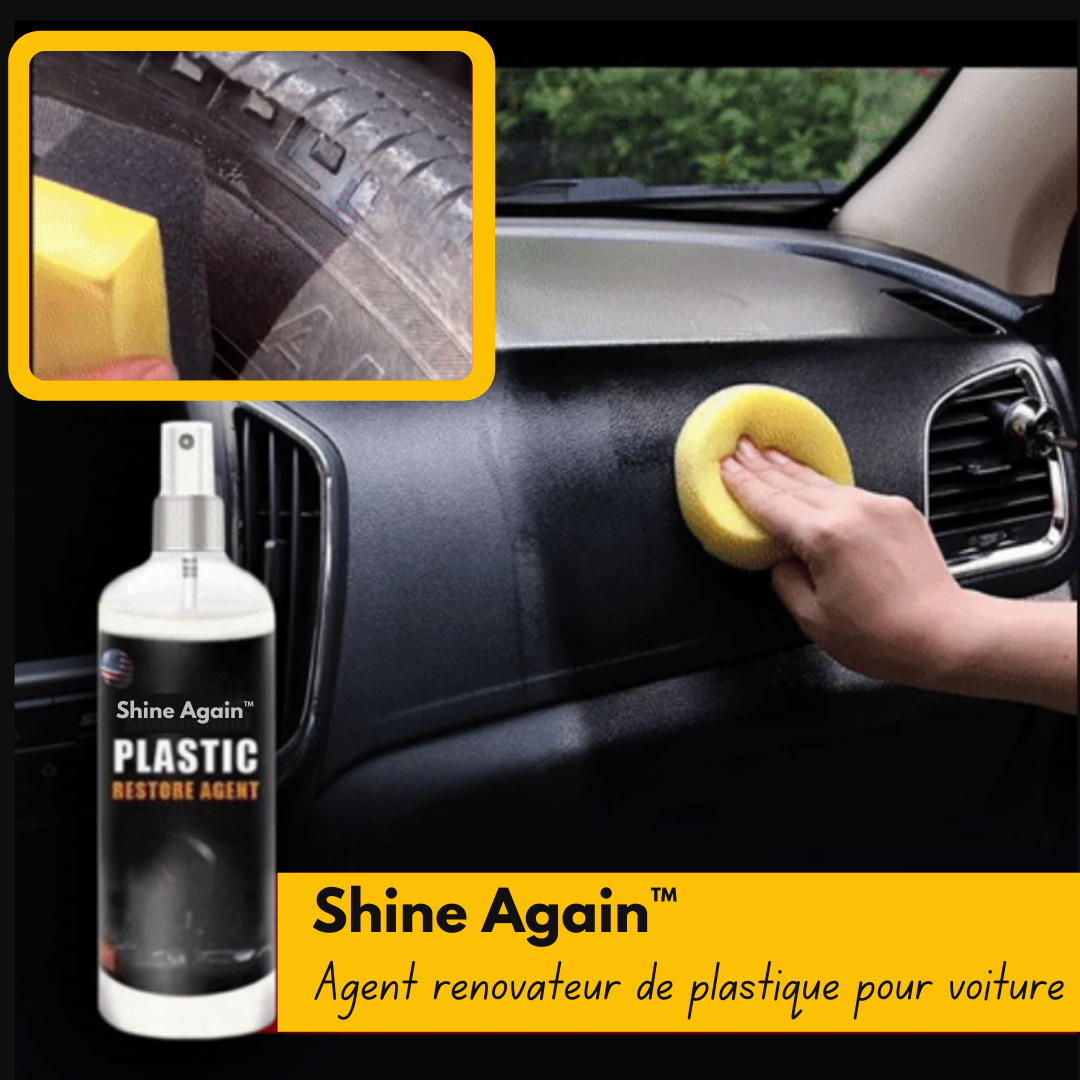 Shine Again™ | Agent rénovateur de plastique pour voiture (1+1 GRATUIT)