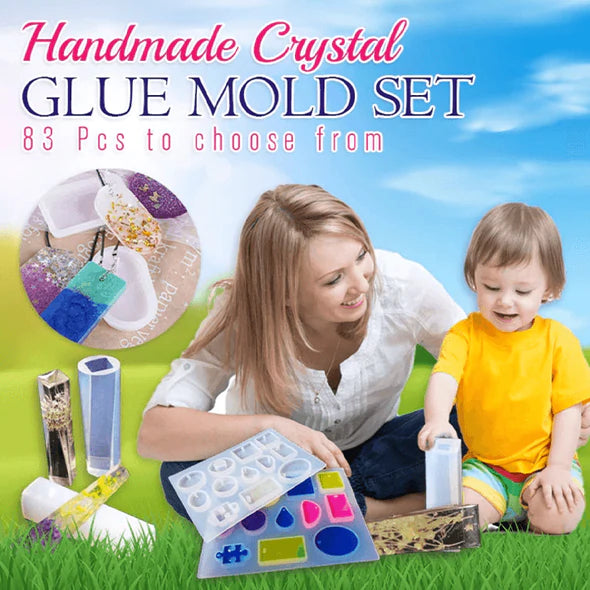 Gluesy™ Moule à colle en cristal fait à la main (Ensemble de 83 pièces)