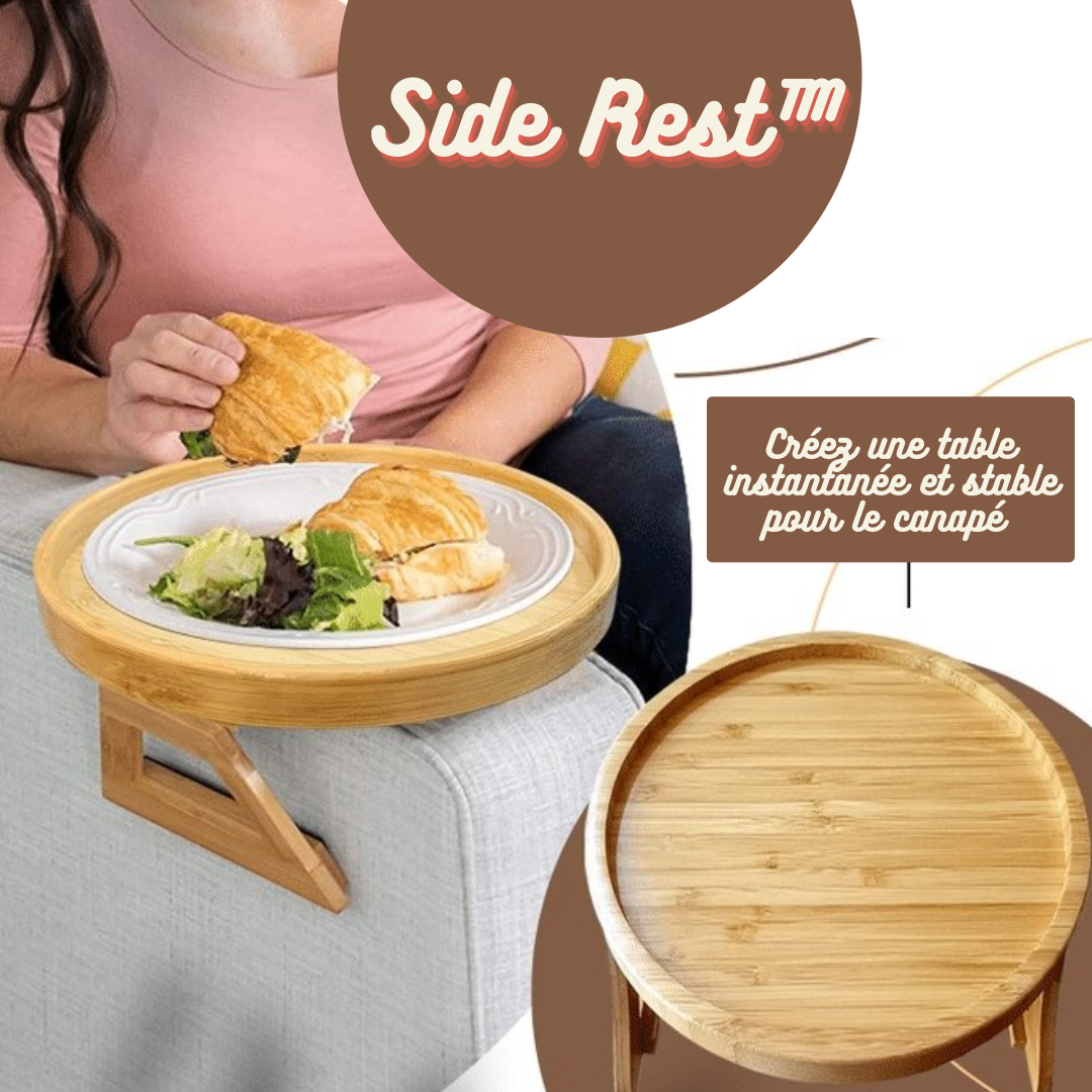 Side Rest™ | Plateau d'accoudoir de canapé