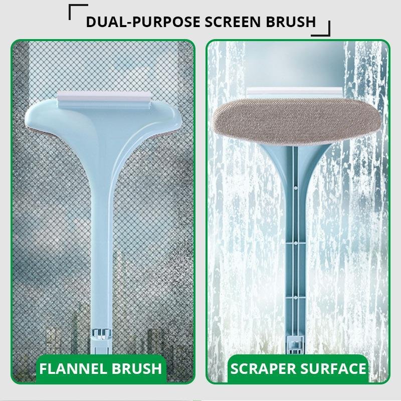 Screen Brush™ Brosse de nettoyage pour moustiquaires de fenêtres 2-en-1