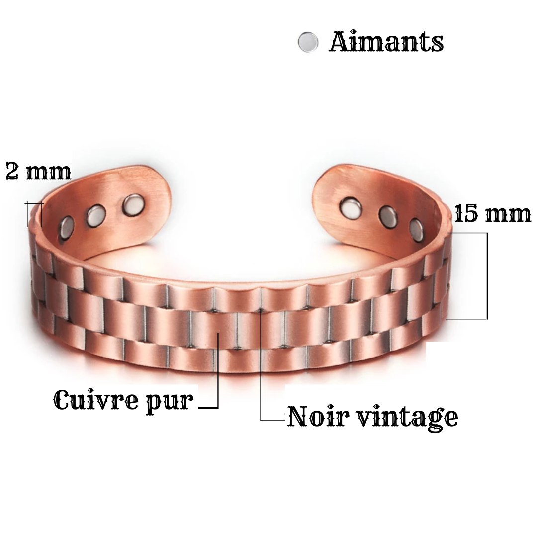 CopperBand™ Bracelet de thérapie magnétique en cuivre (1+1 GRATUIT)