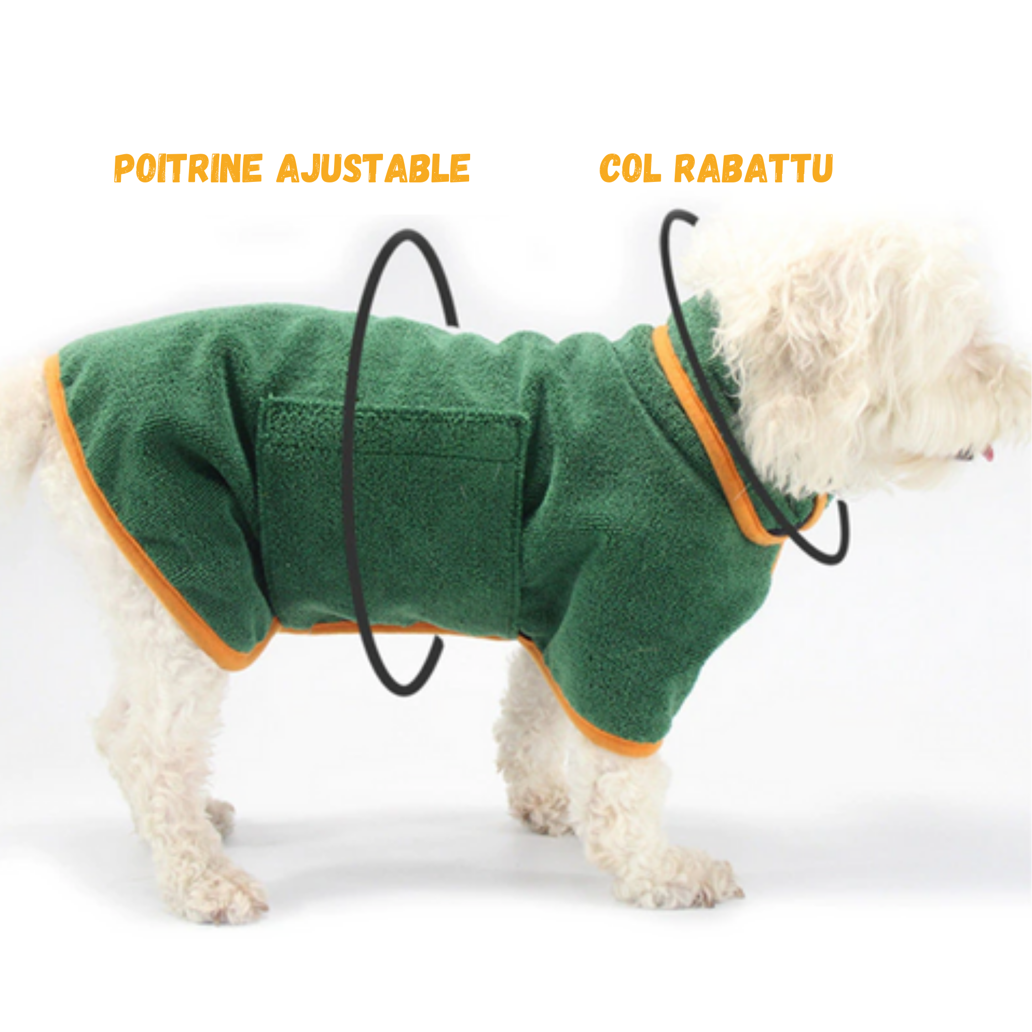 Pet Robe™ Peignoir de bain super absorbant pour chiens