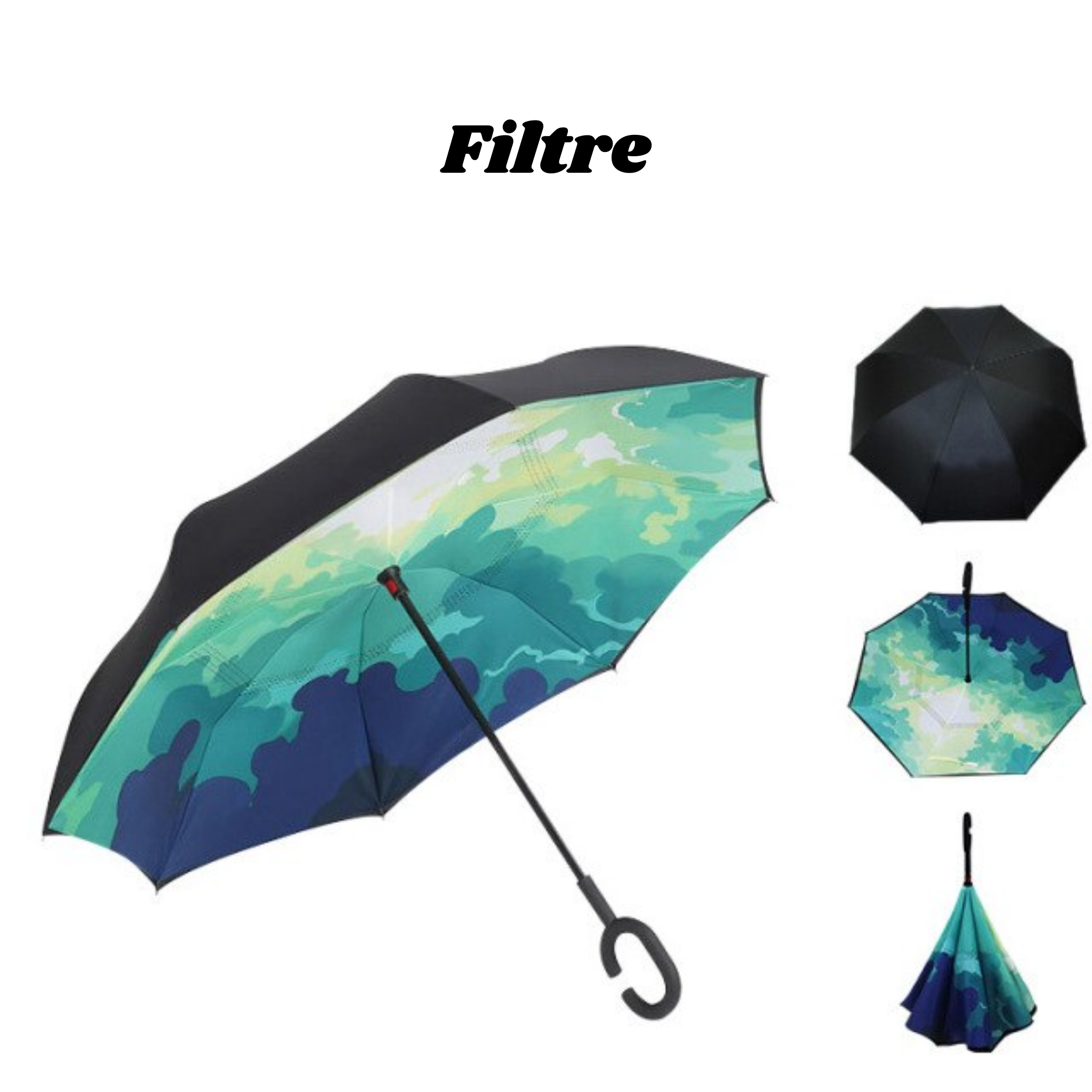 Reverella™ Parapluie réversible magique