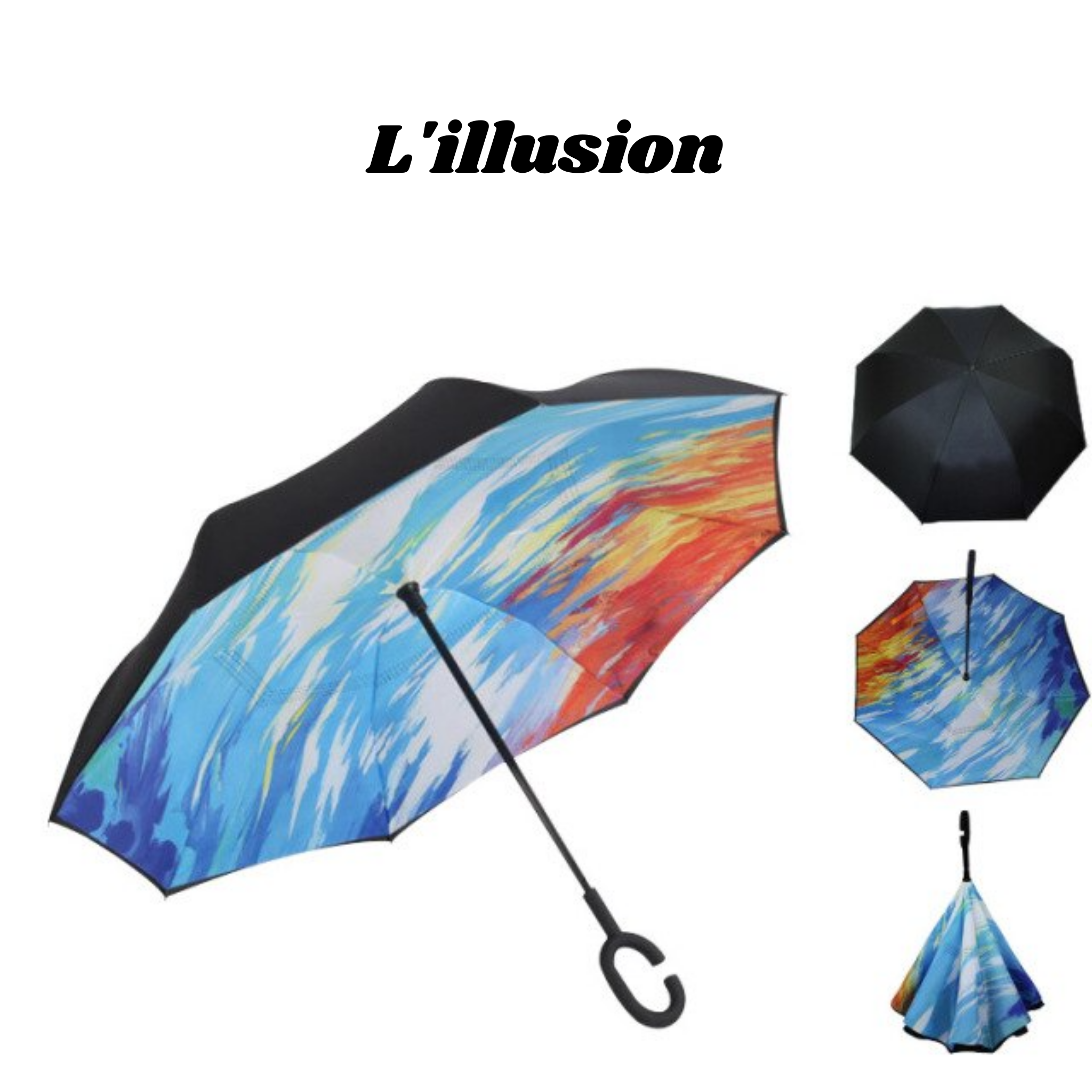 Reverella™ Parapluie réversible magique