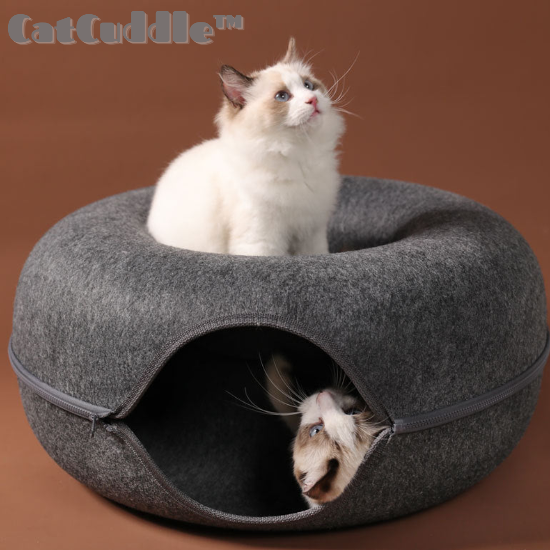 CatCuddle™ Lit tunnel interactif pour chat