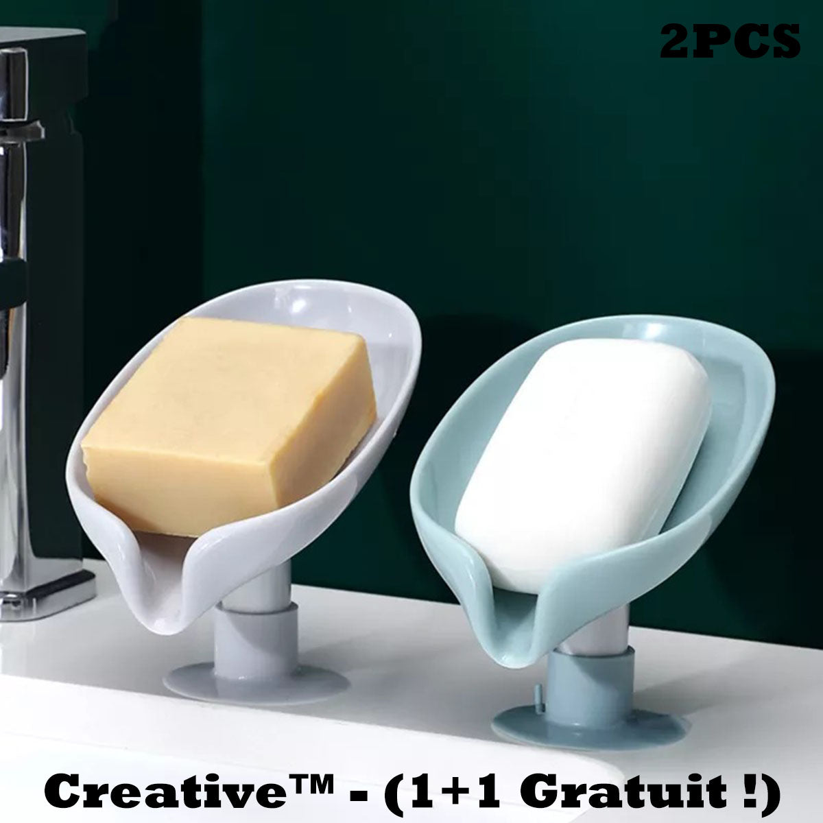 Creative™ - Boîte à savon en forme de feuille (1+1 Gratuit !)