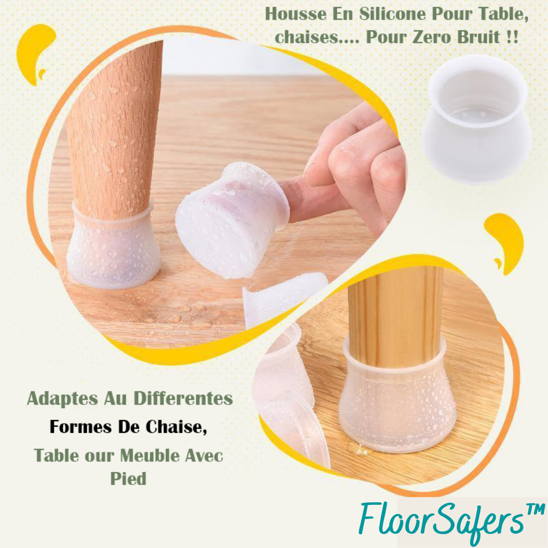 FloorSafers™ Housse de protection en silicone pour meubles (8+8 GRATUIT !)