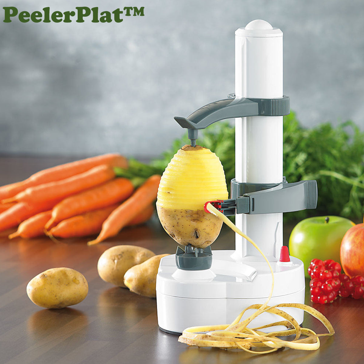 PeelerPlat™ - Peleur de fruits électrique