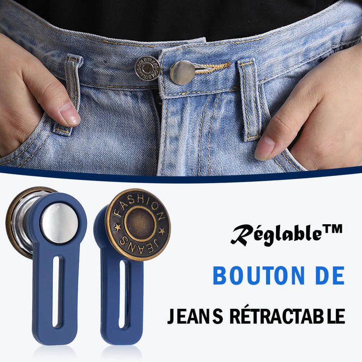 Réglable™ - Bouton de Jeans Rétractable (1+1 Gratuit !)