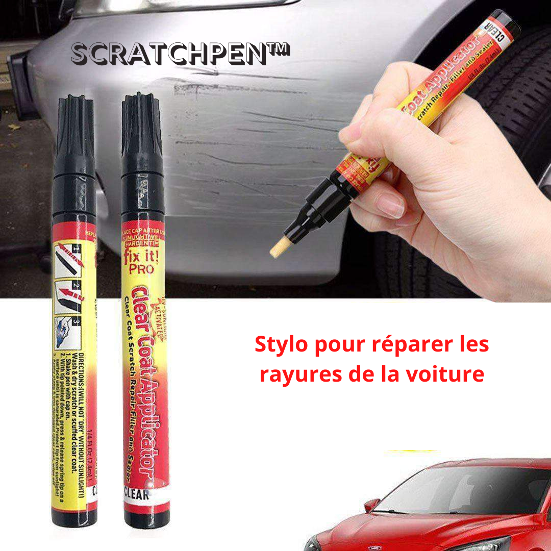 ScratchPen™ Stylo pour enlever les rayures sur les voitures (1+1 GRATUIT !)