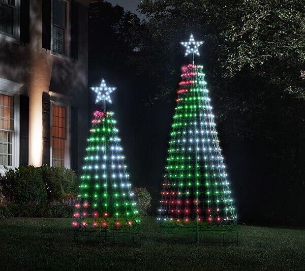 Christmaz™ LED animée spectacle de lumière pour arbre de Noël extérieur