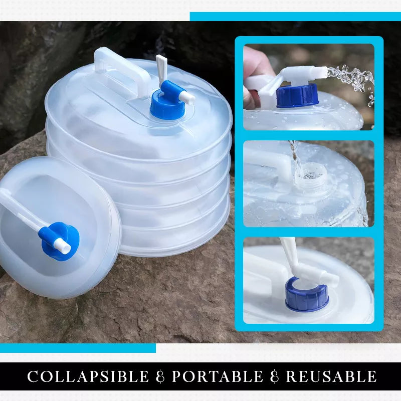 WaterBag™ Seau pliable en plastique pour l'extérieur
