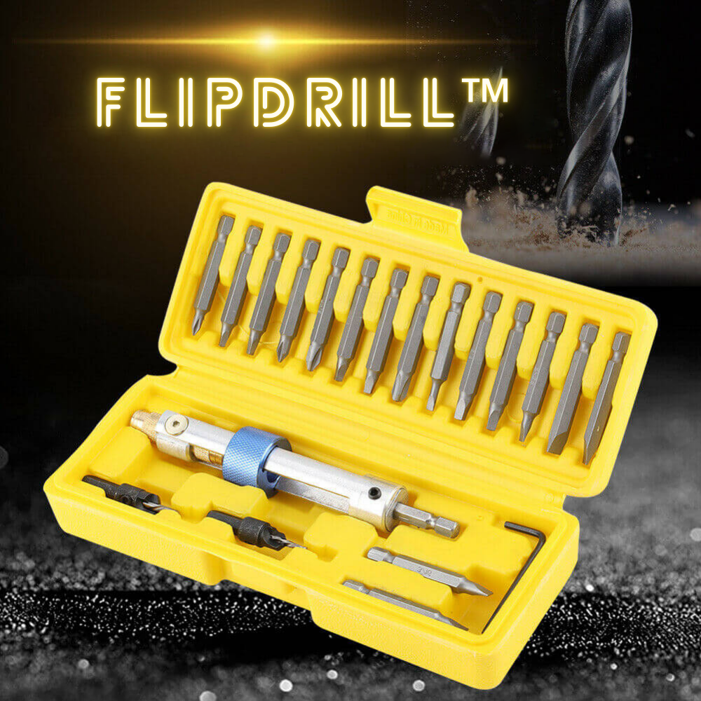 FlipDrill™ - Kit de foret à bascule pour perceuse