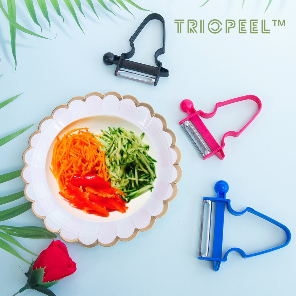 TrioPeel™ - Jeu d'éplucheurs multifonctionnels (lot de 3)